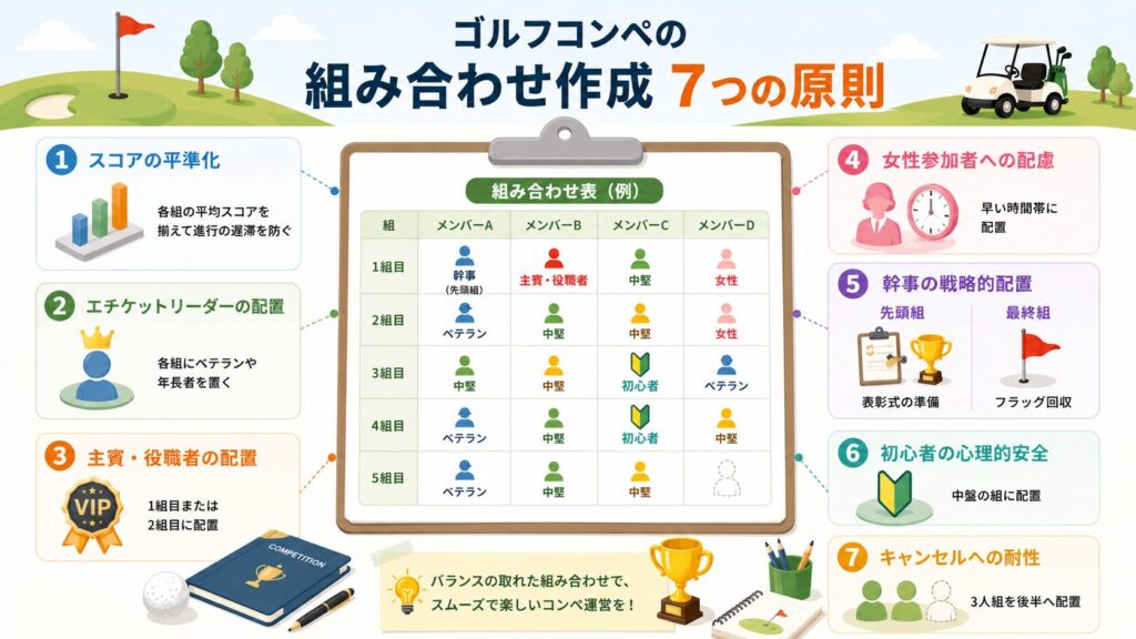 組み合わせ表の決め方の図解